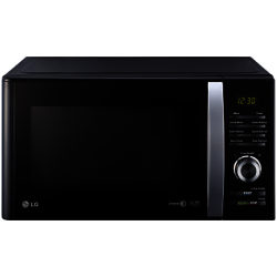 LG MS2382B Microwave Oven, Silver/Black